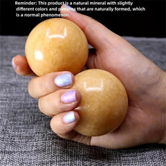 2 Inch Natural Jade Fitness Handball Quartz Ball Relaxation Massage Stone