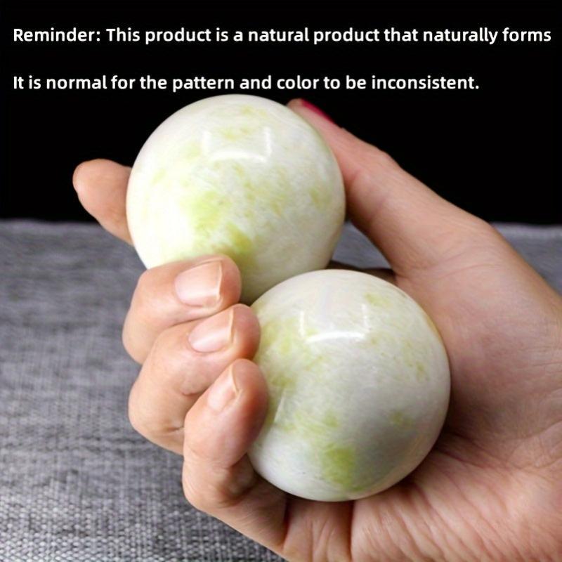 2 Inch Natural Jade Fitness Handball Quartz Ball Relaxation Massage Stone