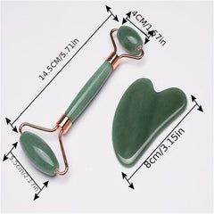 Jade Roller And Gua Sha Set Face Massager Kit
