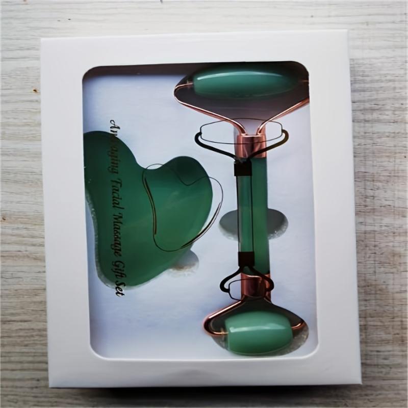 Jade Roller And Gua Sha Set Face Massager Kit