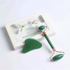 Jade Roller And Gua Sha Set Face Massager Kit