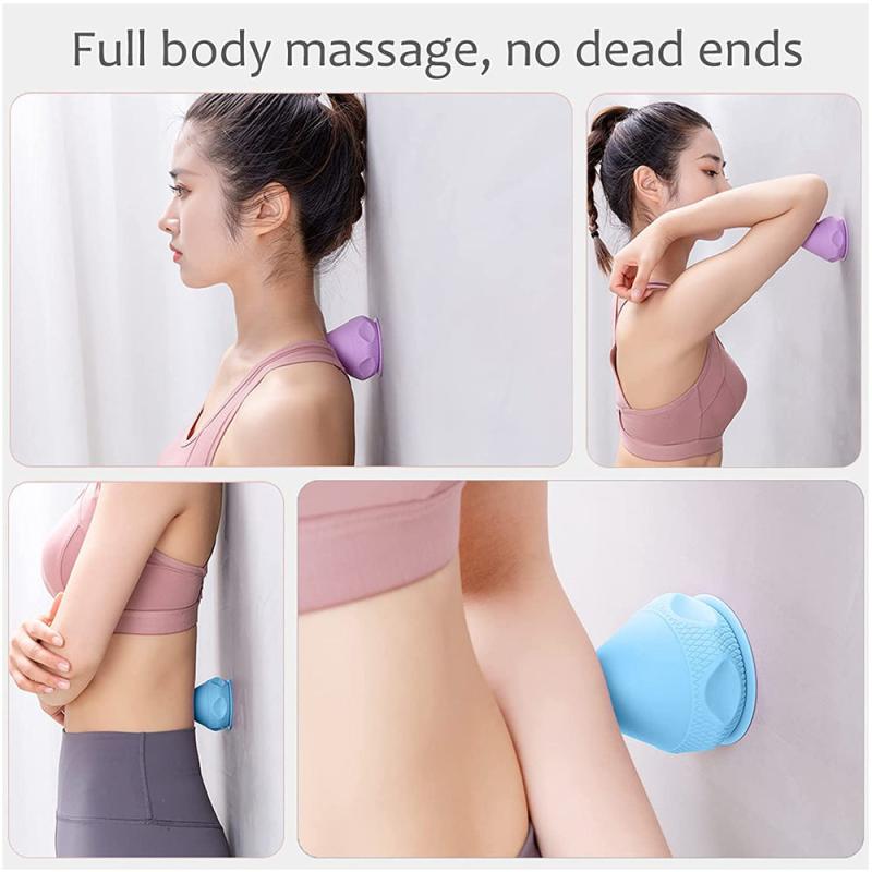 Massage Ball with Suction Cup for Muscle Pain Relief & Fitness