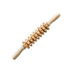 Wood Grain 9 Wheel Back Massager for Body and Abdomen