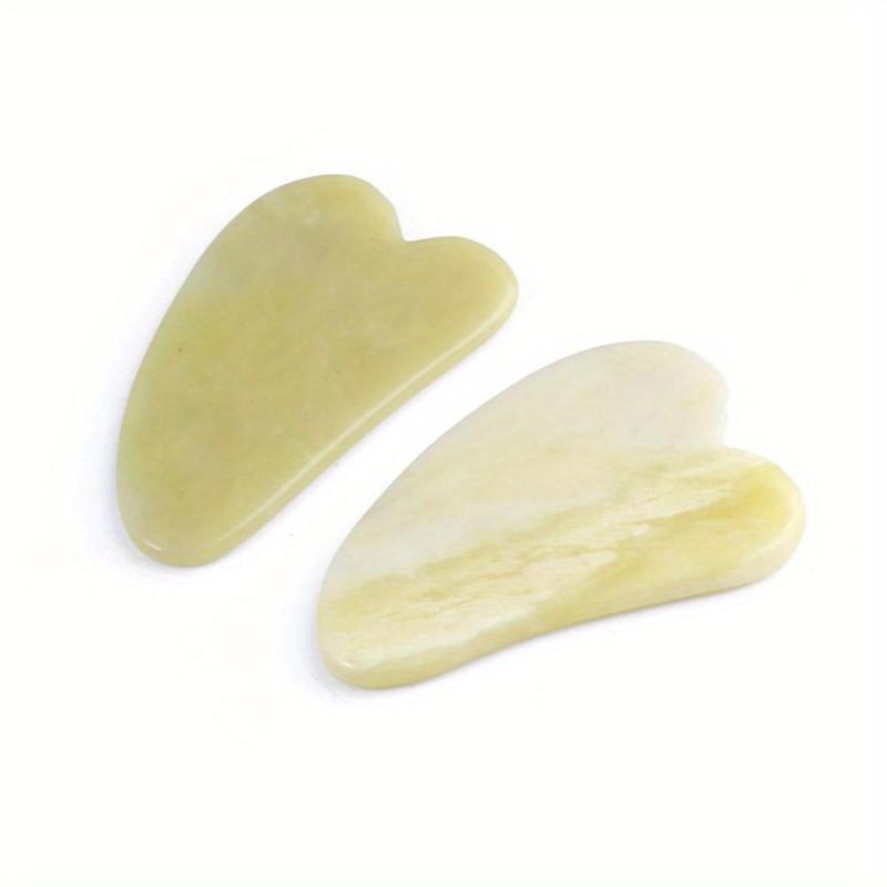 Natural Stone Jade Gouache Scraper Facial Gua Sha Tools Neck Massager