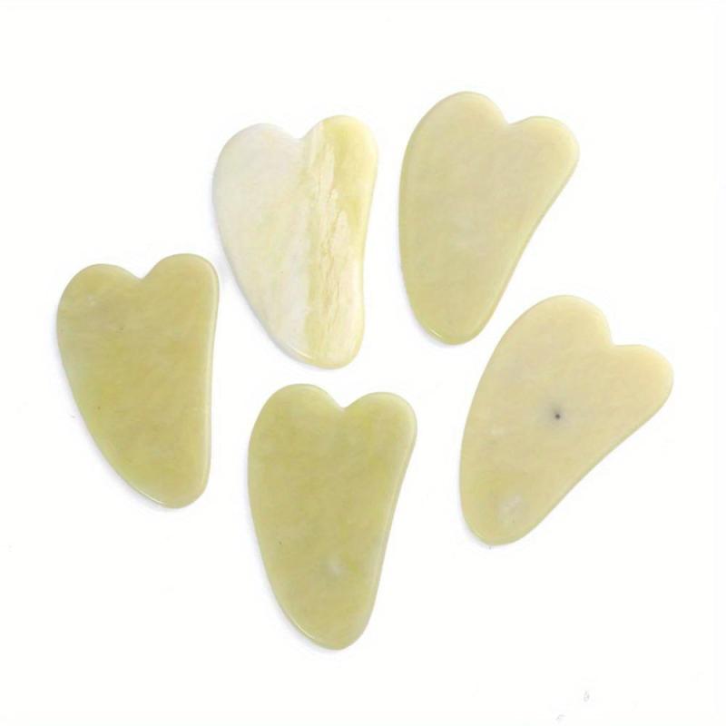 Natural Stone Jade Gouache Scraper Facial Gua Sha Tools Neck Massager