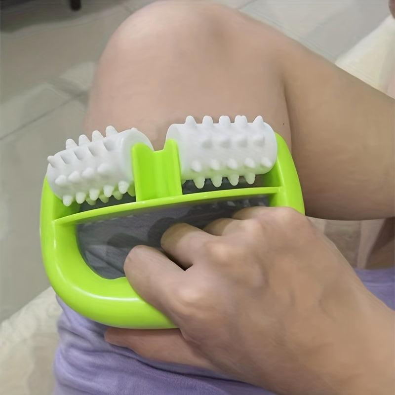 Handheld Beauty Massager Muscle Massage Roller 2 Wheels Face Lifting Tool