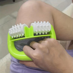 Handheld Beauty Massager Muscle Massage Roller 2 Wheels Face Lifting Tool