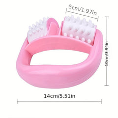 Handheld Beauty Massager Muscle Massage Roller 2 Wheels Face Lifting Tool