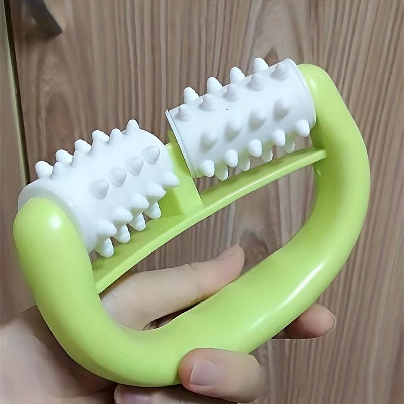 Handheld Beauty Massager Muscle Massage Roller 2 Wheels Face Lifting Tool