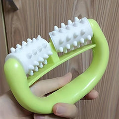 Handheld Beauty Massager Muscle Massage Roller 2 Wheels Face Lifting Tool