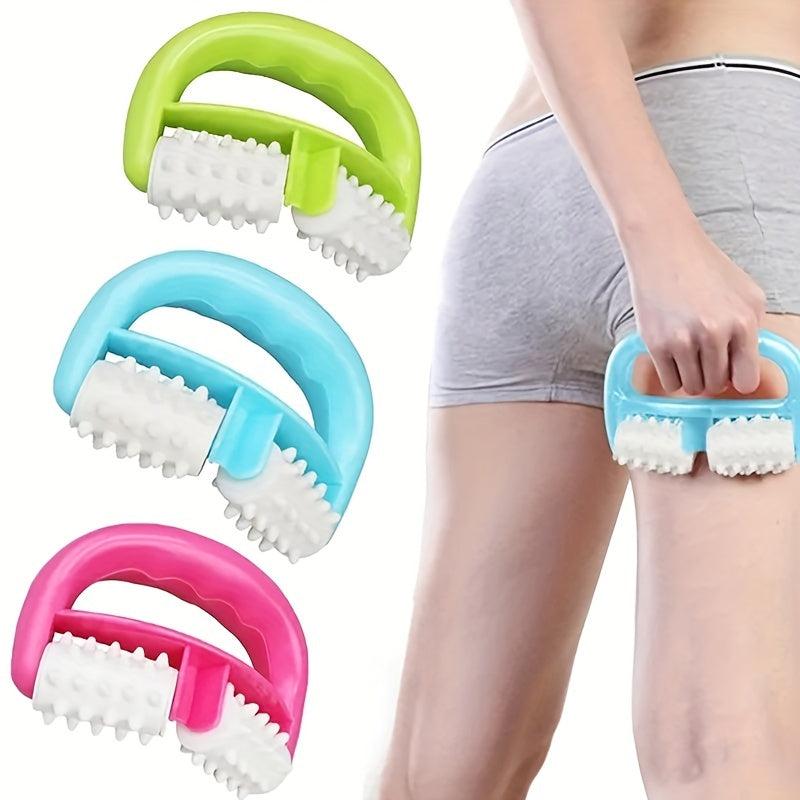 Handheld Beauty Massager Muscle Massage Roller 2 Wheels Face Lifting Tool