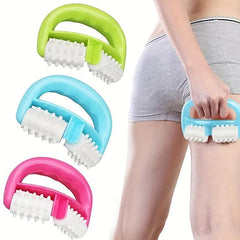 Handheld Beauty Massager Muscle Massage Roller 2 Wheels Face Lifting Tool