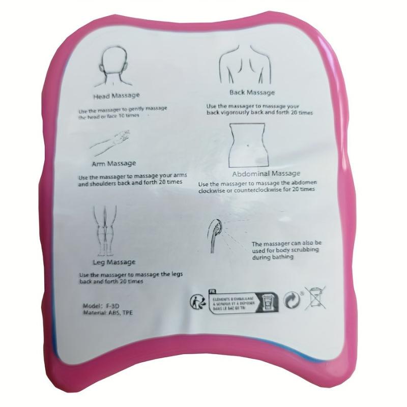 Manual 6-Wheel Back Massager for Home and Outdoor Use