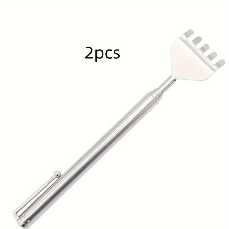 2pcs Extendable Back Scratcher Stainless Steel Telescopic Claw Massager