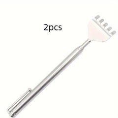 2pcs Extendable Back Scratcher Stainless Steel Telescopic Claw Massager