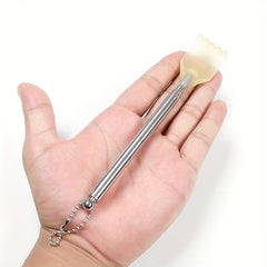 2pcs Extendable Back Scratcher Stainless Steel Telescopic Claw Massager