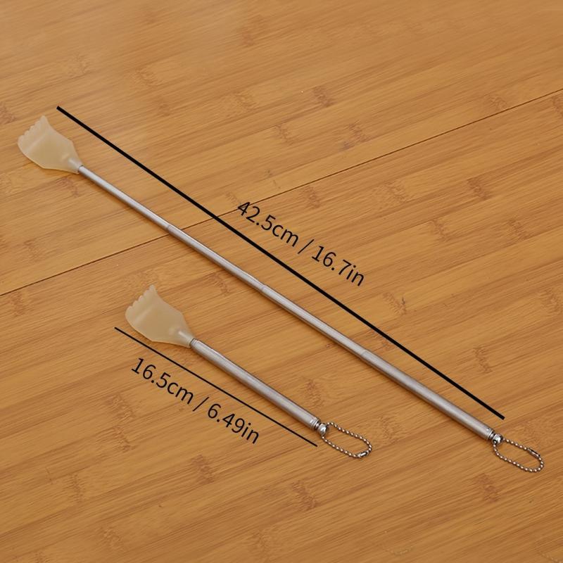 2pcs Extendable Back Scratcher Stainless Steel Telescopic Claw Massager