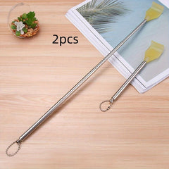2pcs Extendable Back Scratcher Stainless Steel Telescopic Claw Massager