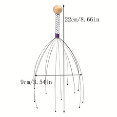 Head Neck Scalp Massage Tool Stress Tension Relax Random