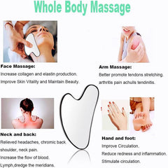 Stainless Steel Scraper Gua Sha Tool for Face Lift Anti Aging Skin Tightening