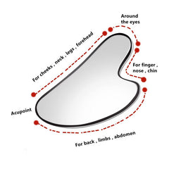 Stainless Steel Scraper Gua Sha Tool for Face Lift Anti Aging Skin Tightening
