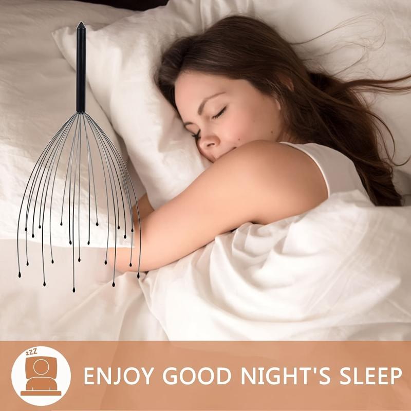 Handheld Scalp Massager for Deep Relaxation - 20 Fingers Scalp Scratcher