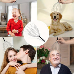Handheld Scalp Massager for Deep Relaxation - 20 Fingers Scalp Scratcher