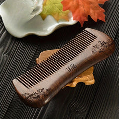 Sandalwood Hair Comb Scalp Massage Tool For Hair Care