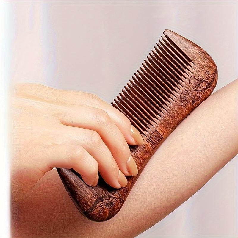 Sandalwood Hair Comb Scalp Massage Tool For Hair Care