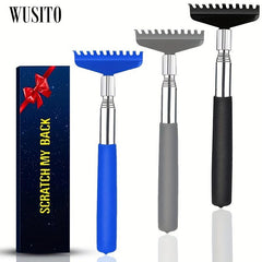 1pc Extendable Back Scratcher Metal Stainless Steel Telescoping Tool