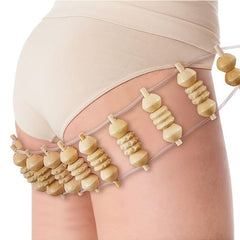 Wood Back Roller Strip Trigger Point Self Massager Full Body Muscle Massage