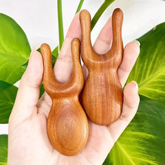 Golden Sandalwood Massage Comb Small Frog Massage Comb