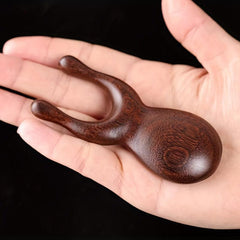 Golden Sandalwood Massage Comb Small Frog Massage Comb