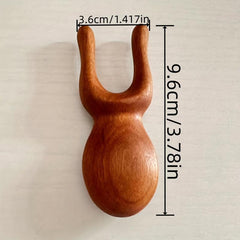 Golden Sandalwood Massage Comb Small Frog Massage Comb