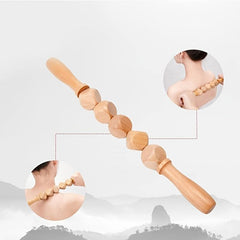 Wooden 5 Cube Shape Massage Roller Household Manual Massager