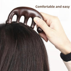 Dolphin Massage Comb Five tooth Scalp Massage Natural Sandalwood