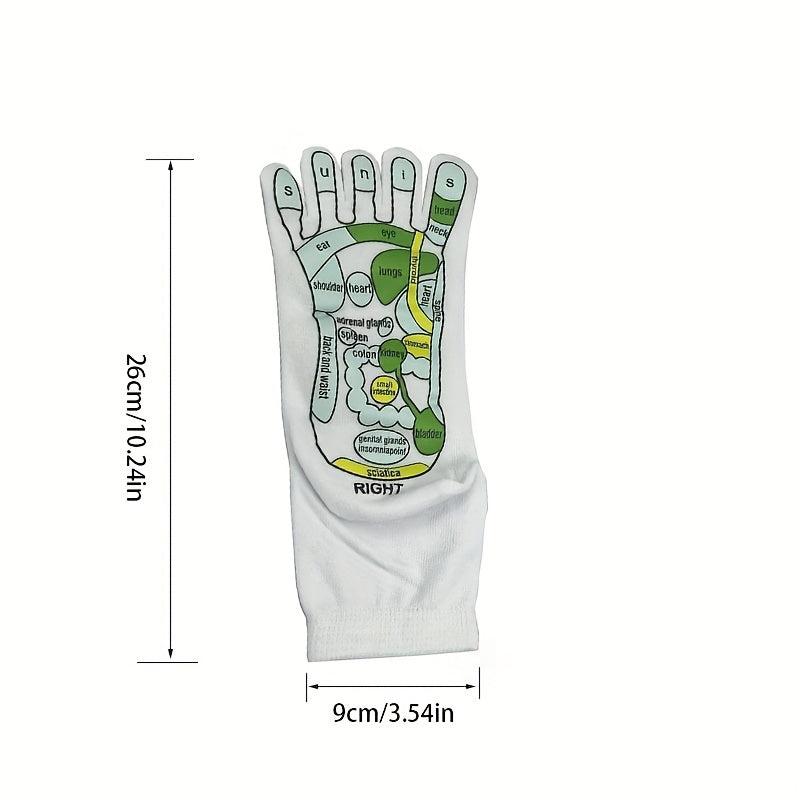 5-Finger Health Socks, Acupoint Massage Gloves