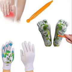 5-Finger Health Socks, Acupoint Massage Gloves