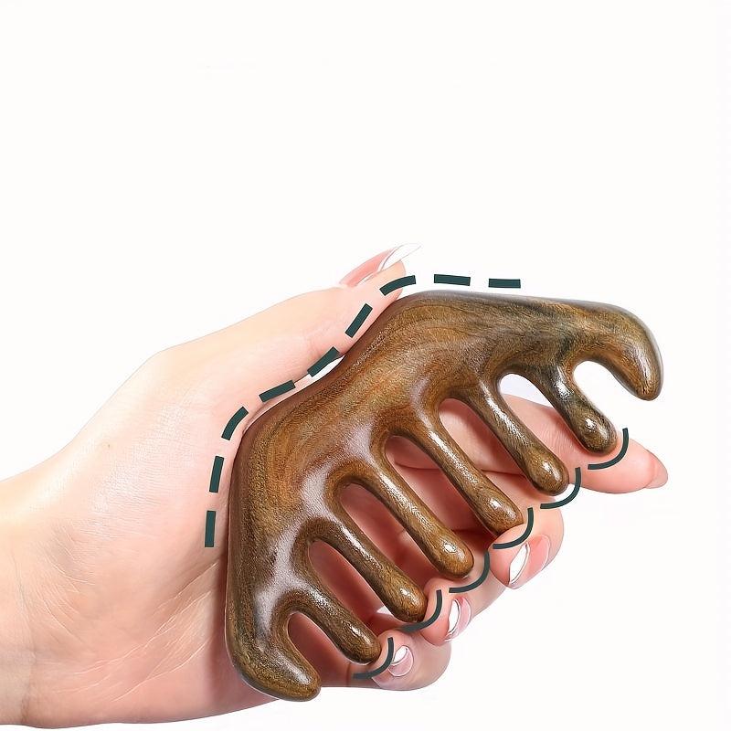 Sandalwood Comb Big Teeth Massage Hairdressing Scalp Massage Comb