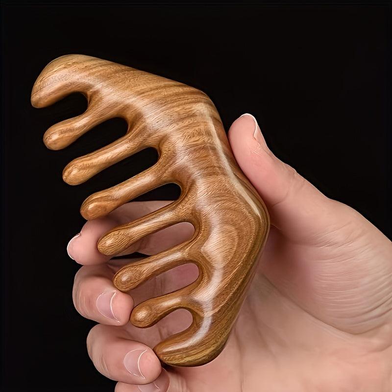 Sandalwood Comb Big Teeth Massage Hairdressing Scalp Massage Comb
