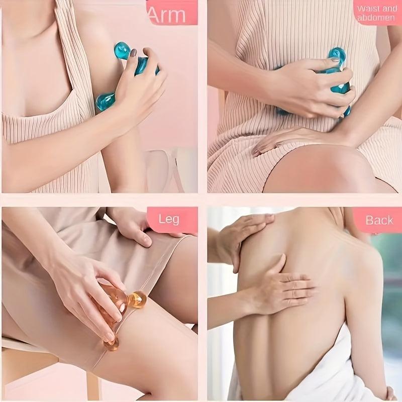 Crystal Ball Massager for Whole Body Muscle Massage with Manual Mini Massager