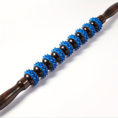 Wooden Handle Fascial Massage Roller Trigger Points