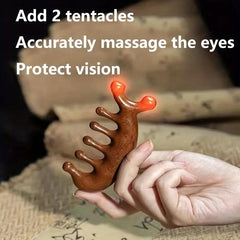 Sandalwood Massage Comb Massager For Gua Sha Facial Massage Tool