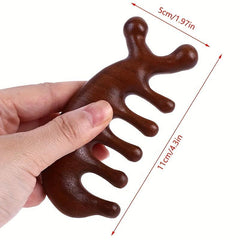 Sandalwood Massage Comb Massager For Gua Sha Facial Massage Tool