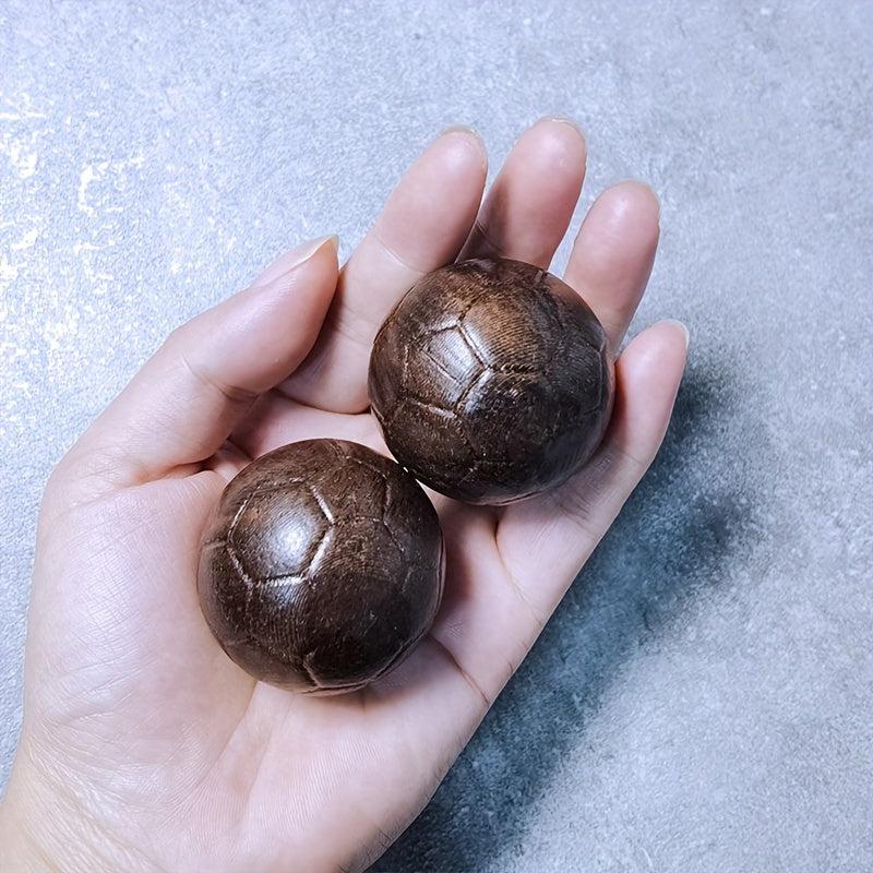 2pcs Sandalwood Handball Massage Ball Palm Wrist Flexibility Training Gift