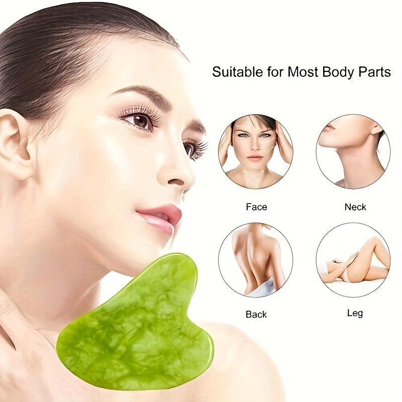 Jade Scraping Board Roller Set Facial Massage Tool