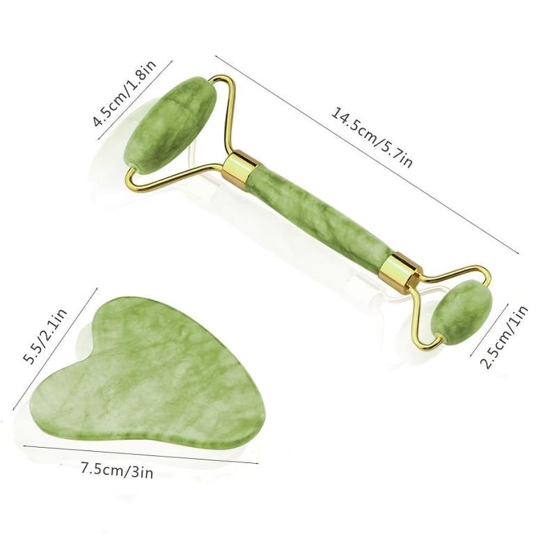 Jade Scraping Board Roller Set Facial Massage Tool