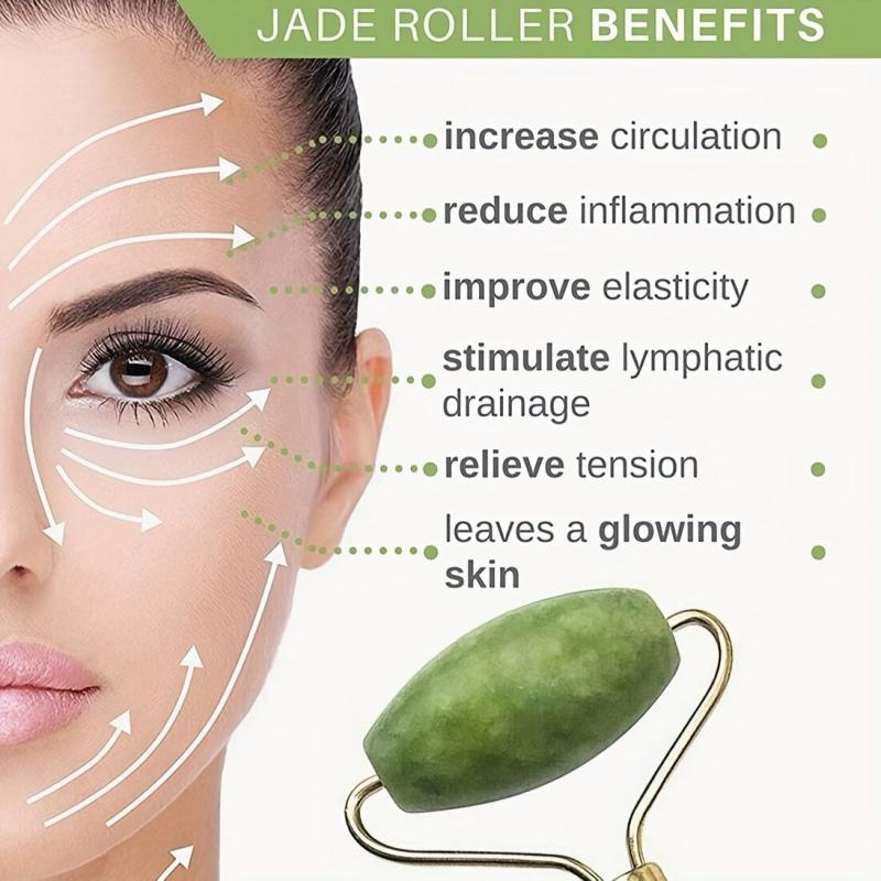 Jade Scraping Board Roller Set Facial Massage Tool