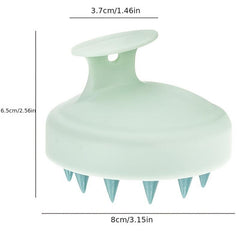 Portable Handheld Head Massage Comb for Silicone Shampoo Brush