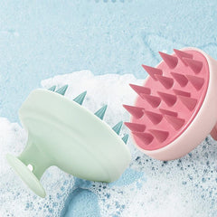 Portable Handheld Head Massage Comb for Silicone Shampoo Brush